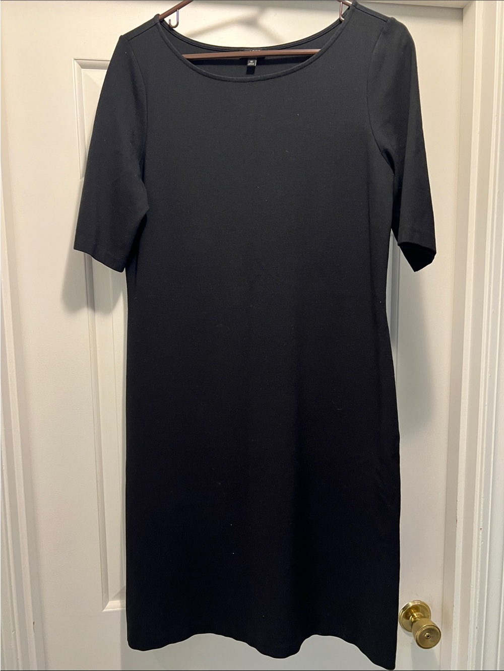 Talbots Classic Black Shift Dress - Women's Simple Workwear
